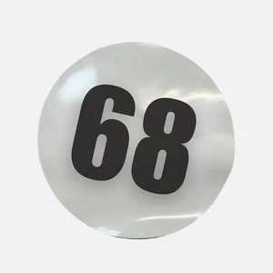 Par de imanes circulares magnéticos para coche de carreras número 68 de 12" - Imagen 1 de 1