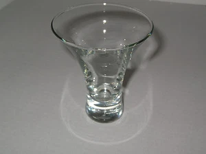 Bar Glasses or desert, heavy bottom, Handmade blown Set of 4 beauitful design - Picture 1 of 12