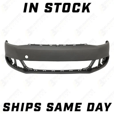 NEW Primered - Front Bumper Cover Fascia for 2011-2014 Volkswagen Jetta Sedan - Image 1 of 4