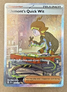 Clemonts Quick Wit - Surging Sparks - Special Illustration 243/191 Pokémon TCG - Picture 1 of 2