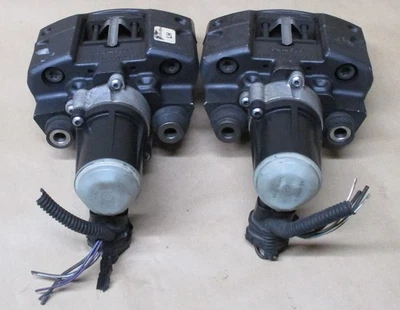 2012-2020 OEM TESLA MODEL S BREMBO REAR PARKING BRAKE CALIPER SET - Image 1 of 4