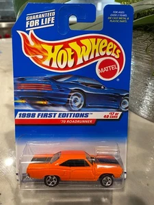 1998 Hot Wheels #661 First Edition 17/40 '70 ROADRUNNER orange mit 5 Speichenrädern - Bild 1 von 1