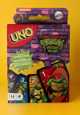 UNO-NEW-TMNT-Teenage Mutant Ninja Turtles-Mutant Mayhem Edition-Card Game-MATTEL - Image 1 of 2