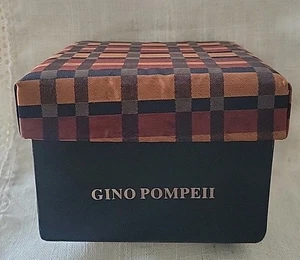 Vintage * Gino Pompeii * Handmade Woven Tie With Hanky & Cufflink Set * BNIB - Picture 1 of 6