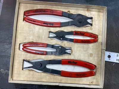 Juego de 4 alicates de anillo a presión interior/exterior PUNTO AZUL a presión anillo de retención Foto 1 de 4