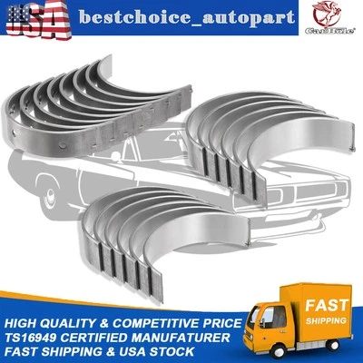 STD Main & Rod Bearing For Jeep Wrangler Dodge Durango Chrysler 300 3.6L V6 US - Image 1 of 4