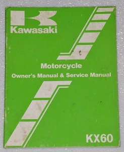 1983 Kawasaki KX60 Owner's Service Manual KX 60 A1 Original Shop Repair Book - Picture 1 of 1