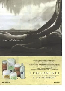 PUBLICITE ADVERTISING 2002   I COLONIALI cosmétiques de J & E ATKINSONS - Picture 1 of 1
