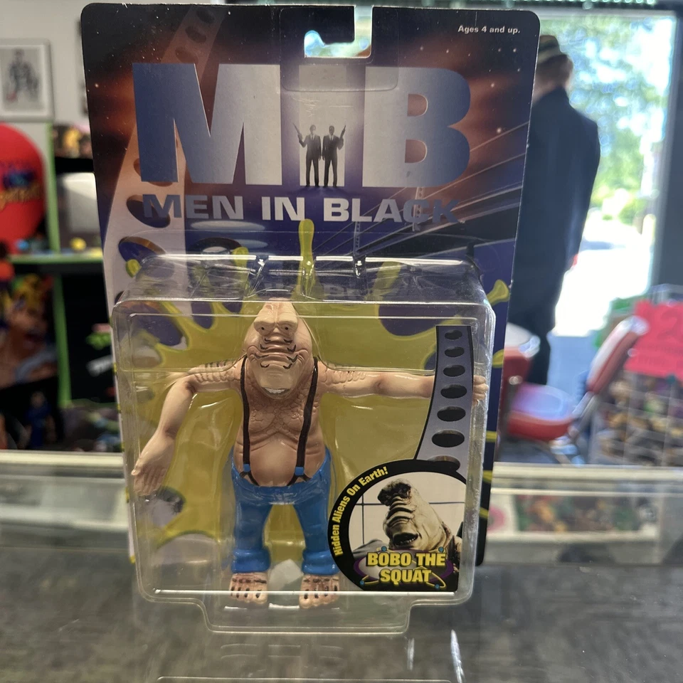 Bobo The Squat Men in Black MIB 5 Inch Action Figure Galoob 1997