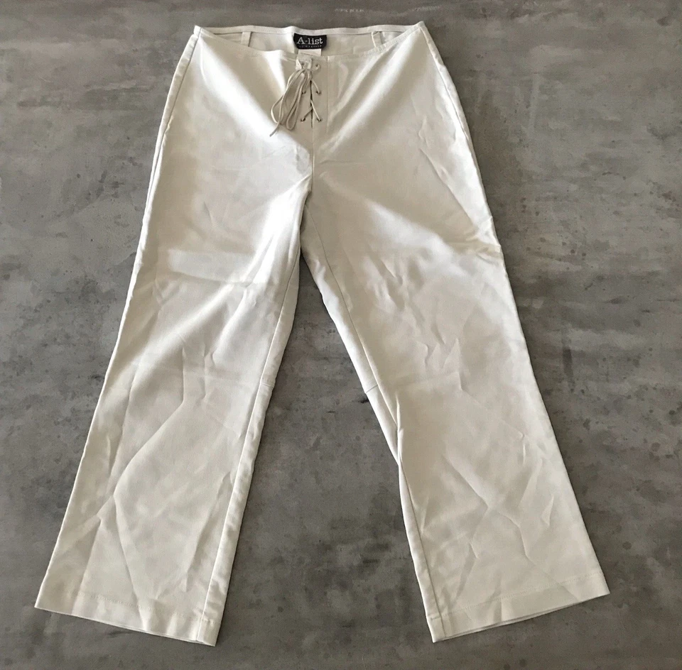 Pantalones Vintage Y2K Juniors Medianos 27W Cortados Rave Boho Vaquera Occidental Foto 1 de 4