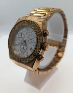Swiss Legend Throttle Men's Watch Chronograph Mother of Pearl Rose Gold Runs - Picture 1 of 5