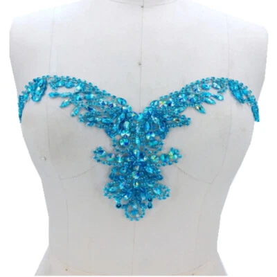 1 X DIY со стразами аппликации шить на блестки отделки для свадебное платье аксессуар - Изображение 1 из 4