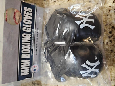 GUANTES DE BOXEO DE BÉISBOL NEW YORK YANKEES AUTO OFICINA HOGAR Foto 1 de 3