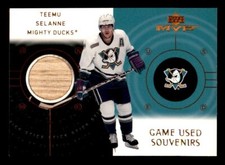 2000-01 Upper Deck MVP Game-Used Souvenirs #GSTS Teemu Selanne Ducks Jersey SP