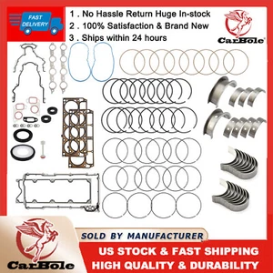 Main & Rod Bearings Set & Gasket for GM Chevrolet Gen III IV LS 4.8/5.3/6.0/6.2L - Picture 1 of 19