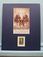 Charles Evans Hughes & Woodrow Wilson Presidential Election of 1916 & his stamp