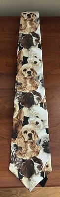 Dog Lovers Neck Tie Artisan Handcrafted In USA Veteran Shelter - Image 1 of 4