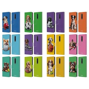 OFFICIAL P.D. MORENO SPORT PUPPIES LEATHER BOOK CASE FOR ONEPLUS PHONES - Picture 1 of 18