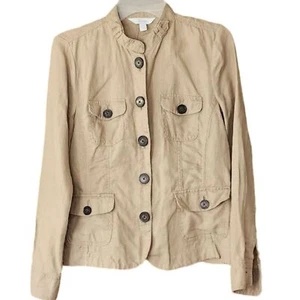 Relativity Women's Small Tan 100% Linen Jacket - Picture 1 of 6