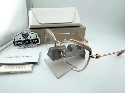 MICHAEL KORS NAPIER MK 3072 1108 ROSE GOLD PINK EYEGLASSES FRAME 54MM AUTHENTIC - Image 1 of 4