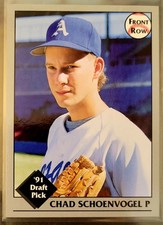 1991 Front Row Draft Picks RARE PROMO card - Chad Schoenvogel (Red  Sox)
