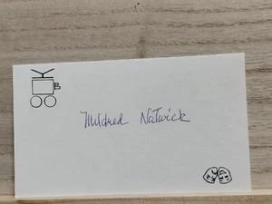 Mildred Natwick Signed Index Card - Picture 1 of 7