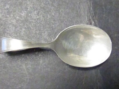 Sterling Webster CURVED HANDLE BABY SPOON  3 1/4" 15GR  No Mono Foto 1 de 3