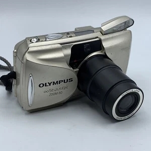 Olympus Stylus Epic Zoom 80 35mm Point & Shoot Film Camera FOR PARTS / REPAIR - Picture 1 of 9