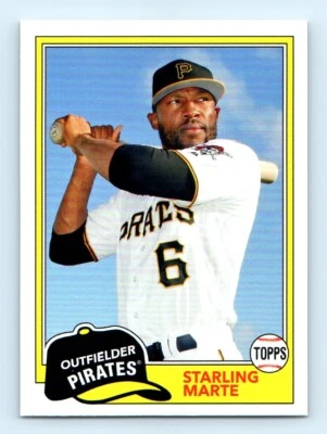 2018 Topps Archives Starling Marte Pittsburgh Pirates #208 - Image 1 of 2