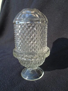 Viking Clear Glass Diamond Point Fairy Lamp - Picture 1 of 7