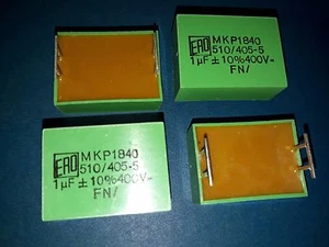 4 piezas TAPA AMPLIFICADOR TUBO DE AUDIO HIEND ERO ROEDERSTEIN MKP1840 1uF 400V HIEND! - Imagen 1 de 1