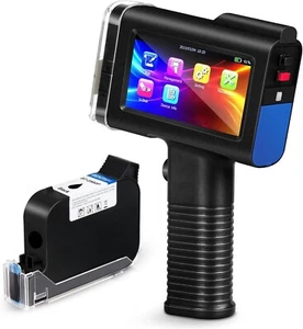 Handheld Inkjet Printer with 4.3 Inch HD LED Touch Screen for Label, Logo, Date - Picture 1 of 8