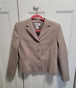 Giacca blazer donna Pendleton 100% lana 3 bottoni taglia 8 tortora, marrone, beige - Foto 1 di 9