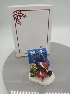The Danbury Mint 2014 Annual Chihuahua Ornament Dear Santa Mail Box Puppy Dog - Picture 1 of 7