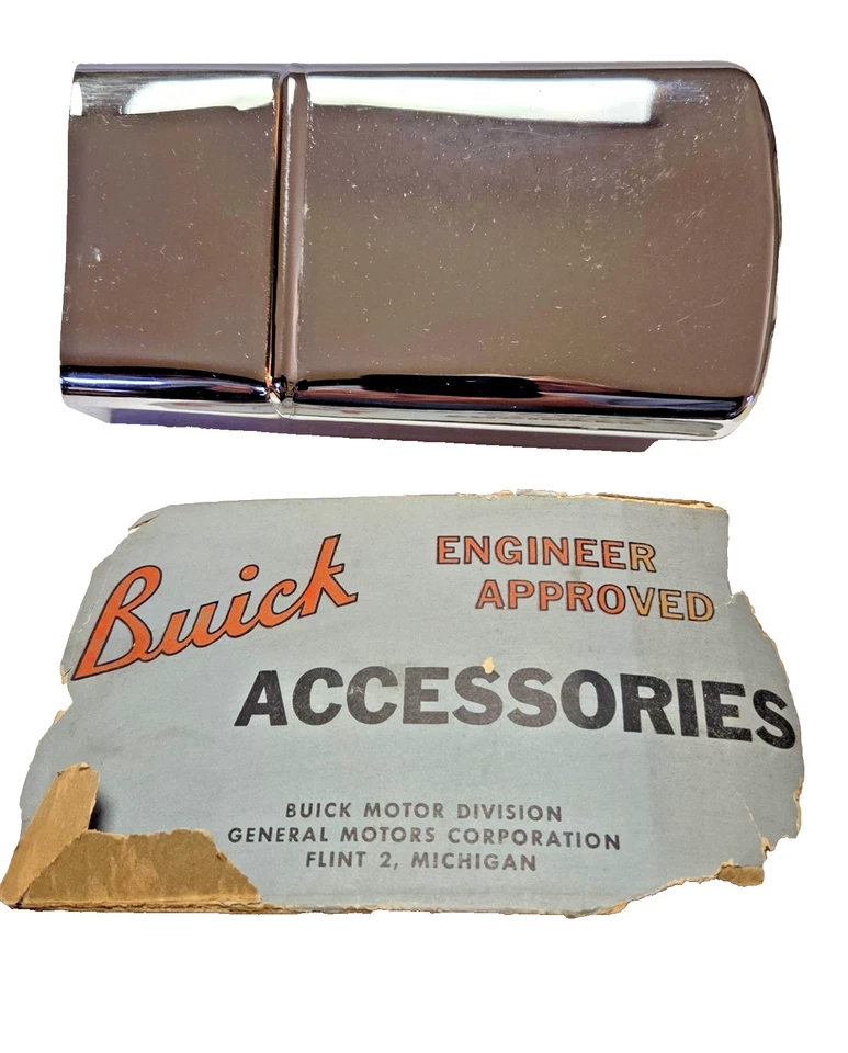 1956 Buick Special, Super: NOS Single Exhaust Pipe Accessory Chromed Trim 981766 - Image 1 of 4