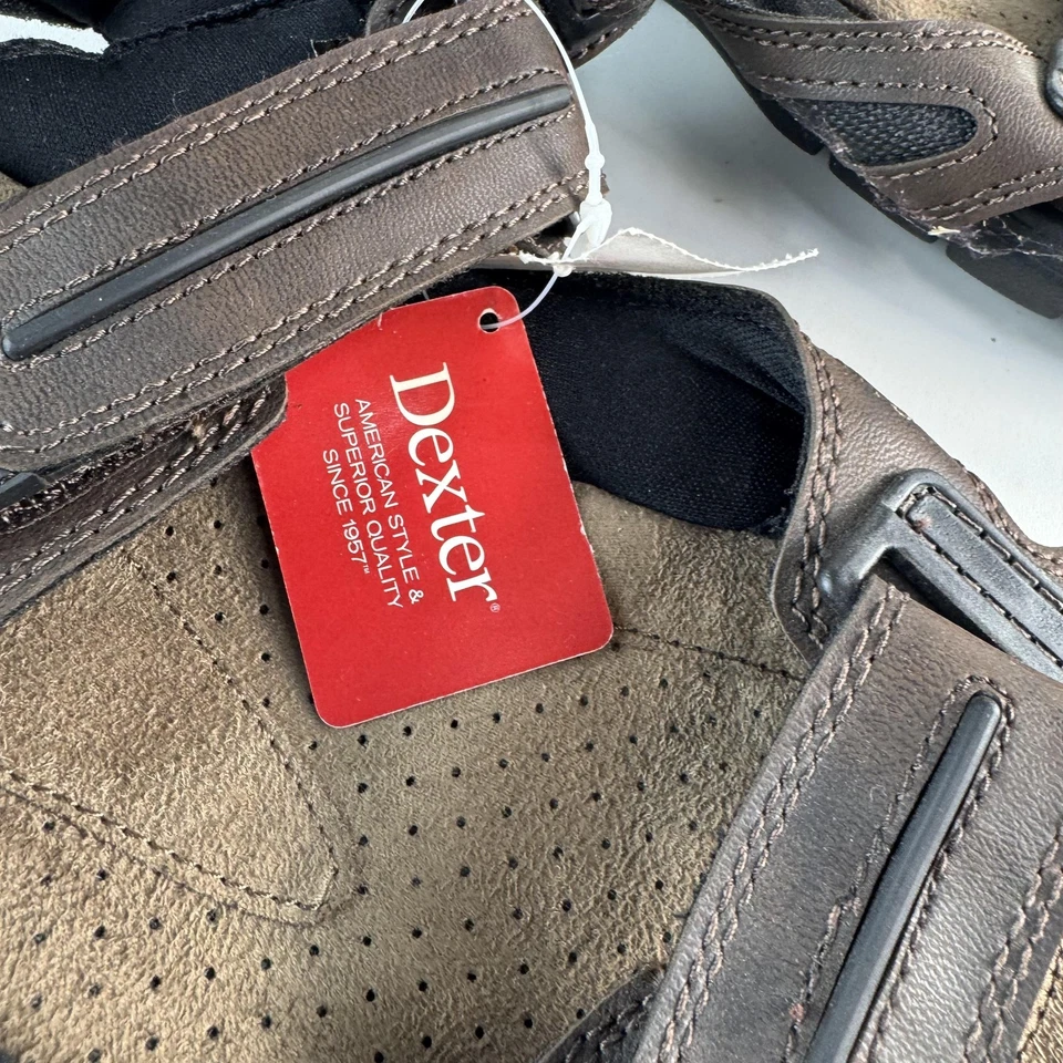 Sandalias Dexter Zapatos Para Hombre Talla 11 Marrón Correa de Cuero Cómodas Caminar Informales Foto 1 de 4