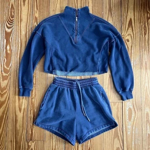 Abercrombie & Fitch sweat suit in vintage indigo size XS - Picture 1 of 8