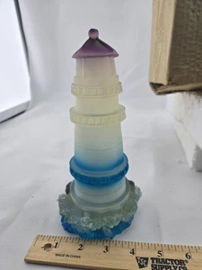 Faro vintage nautico che cambia colore - altezza 7" - nuovo in scatola originale - Cina - Foto 1 di 8