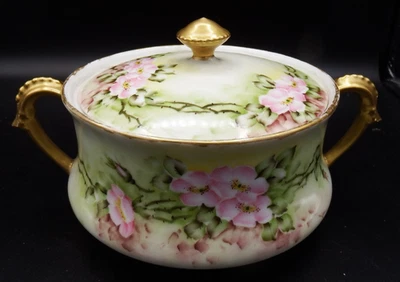 Sopa de colección Limoges T & V Touraine 6 1/2" con tapa ¡EXCELENTE!! Foto 1 de 4