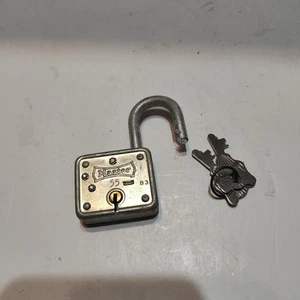 Vintage Master Lock # 55 With Key - Picture 1 of 4