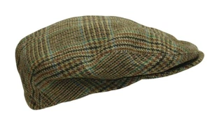 Vintage Carriglen Wool Tweed Plaid Flatcap Herren Autofahrer Mütze Heritage Menswear - Bild 1 von 3
