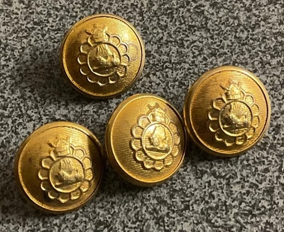 MIDDLE EAST,4 X RARE IMPERIAL ARMY OFFICERS UNIFORM BUTTONS,15 mm.EXCELLENT.LOTB - Image 1 of 3