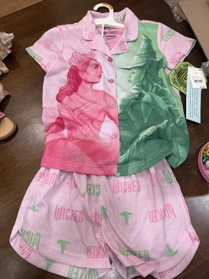 Conjunto de pijama para niñas Wicked pequeño 6/6x nuevo con etiquetas Foto 1 de 2