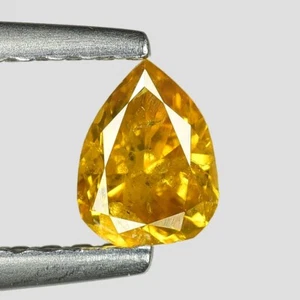 0.29cts Fancy Yellow Pear Natural Loose Diamond "SEE VIDEO" - Picture 1 of 2