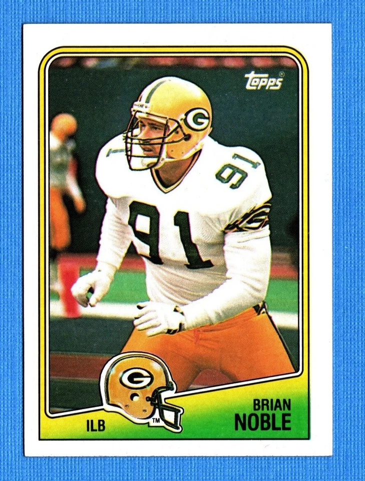 1988 Topps #321 Brian Noble NM+ Green Bay Packers - Image 1 of 1