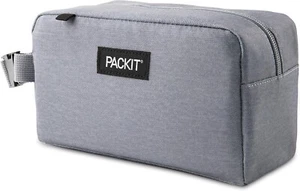 PackIt Freezable Snack Box Gray Fog Built with EcoFreeze® Technology Collapsible - Picture 1 of 9