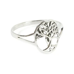  Solid 925  Sterling Silver Tree Of Life  Ring  in 20 Sizes G-Z Gift Boxed - Picture 1 of 6