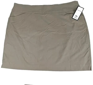 New Charter Club Khaki Tan Golf CoreSkort Size 3X Pockets Waist Smoothing Skirt - Picture 1 of 12