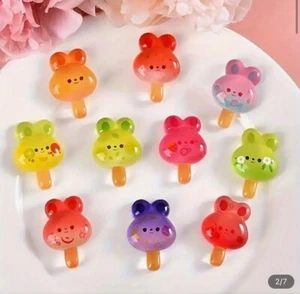 12pcs Bunny Pops Glow In The Dark For Croc Accessories Shoe  Charm - Picture 1 of 5