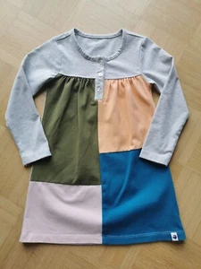Jako-o Kleid hellgrau / bunt Gr. 92/98 - Bild 1 von 3
